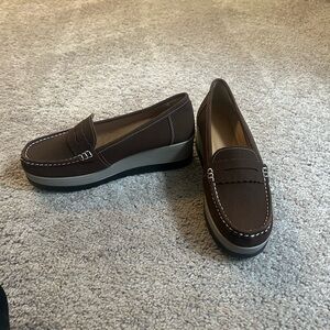 Brown Suede Loafers